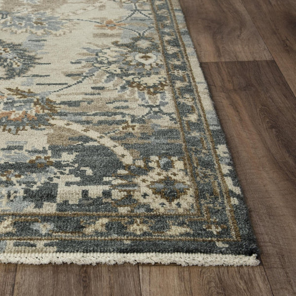 Alora Decor Mila Hand-Knotted Beige Rectangle Rug With Wool-Tencel Blend — Durable, Soft, Transitional Style 10' x 14' 02702710600041014