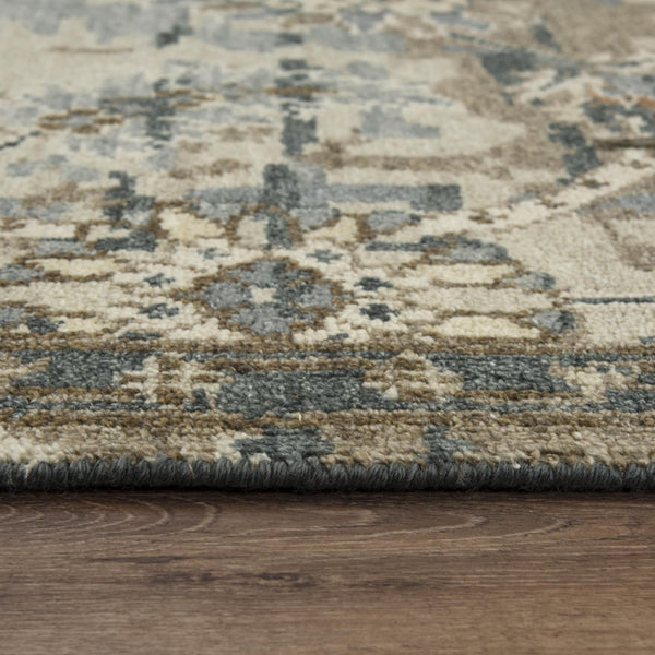 Alora Decor Mila Hand-Knotted Beige Rectangle Rug With Wool-Tencel Blend — Durable, Soft, Transitional Style 10' x 14' 02702710600041014