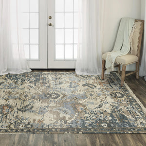 Alora Decor Mila Hand-Knotted Beige Rectangle Rug With Wool-Tencel Blend — Durable, Soft, Transitional Style 10' x 14' 02702710600041014