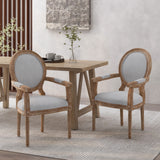 Christopher Knight Home® - Noble House - Judith French Country Wood Upholstered Dining Chair - Set of 2