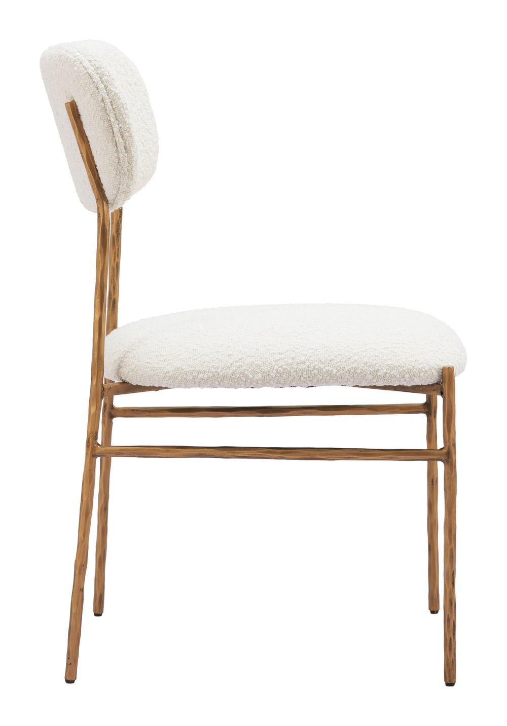 Sydhavnen Dining Chair Cream & Gold 110276 Zuo Modern