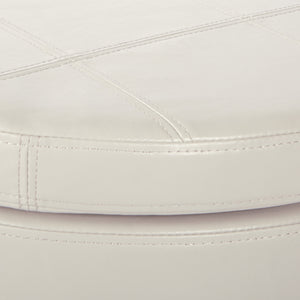 OSP Home Furnishings Alloway Storage Ottoman Cream