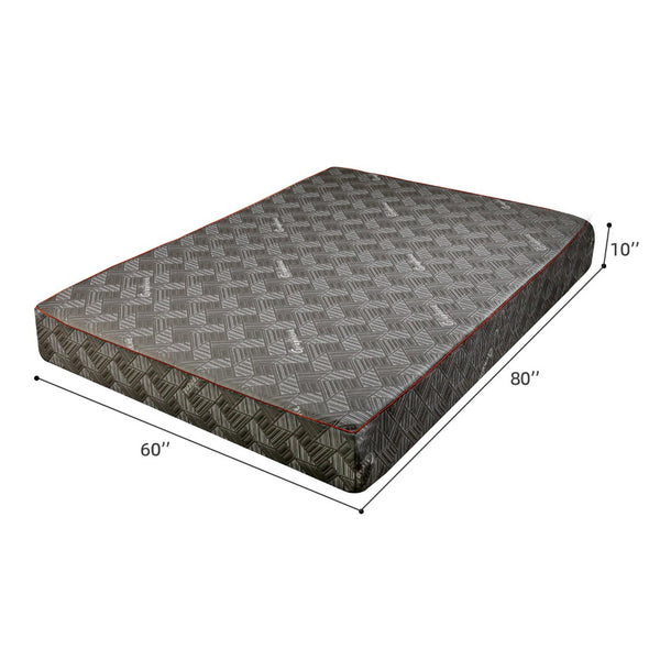 English Elm 10 Inch Queen Mattress Copper Infused Foam 7 Zone Support Breathable Certipur Certified Black And Silver W5081P394347