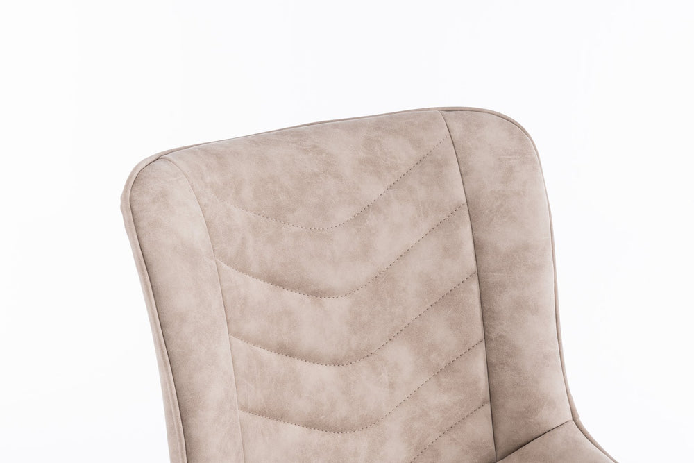 English Elm Mid-Century Modern Tufted Wingback Dining Chair Set Of 2 - Stylish Swivel Chairs For Home & Office T3903P405991