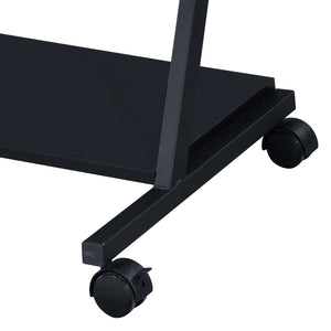 English Elm Black Gaming Desk With Ergonomic Keyboard Tray & Open Storage – Perfect For Home Offices & Gamers! B062P209330