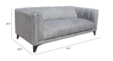 Punta Cana Sofa Leonardo Ash 109790 Zuo Modern