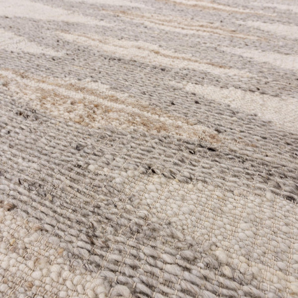 Alora Decor Taos Hand‑Woven Beige Dhurrie Rug — 90% Hand‑Spun Wool, 10% Cotton, Durable Neutral Texture 9' x 12' 02802810304370912