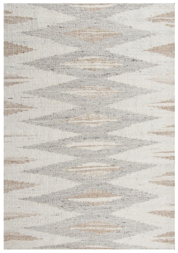 Alora Decor Taos Hand‑Woven Beige Dhurrie Rug — 90% Hand‑Spun Wool, 10% Cotton, Durable Neutral Texture 9' x 12' 02802810304370912