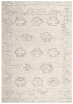 Alora Decor Taos Hand-Woven Dhurrie Rug In Neutral Ivory — Soft Hand-Spun Wool & Cotton Blend, Low Profile 9' x 12' 02802810400370912