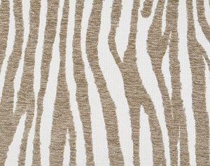English Elm 1Pc Accent Chair - Beige Zebra Stripe Fabric With High-Density Foam & Walnut Legs For Modern Living Spaces B2741P401400