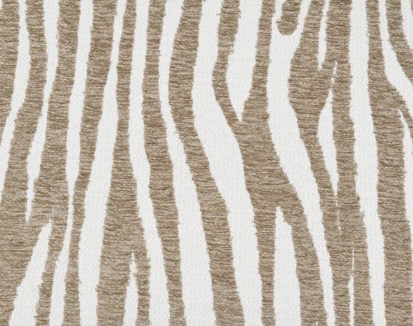 English Elm 1Pc Accent Chair - Beige Zebra Stripe Fabric With High-Density Foam & Walnut Legs For Modern Living Spaces B2741P401400