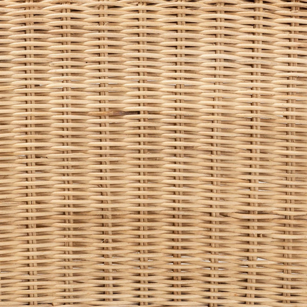 English Elm Modern Natural Rattan Accent Chair Woven Circular Back Bohemian Living Room Seat B2750P467675
