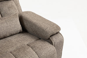 English Elm Oversized Power Lift Recliner Chair with Massage Heating and Usb Charging for Living Room Taupe W547S00072