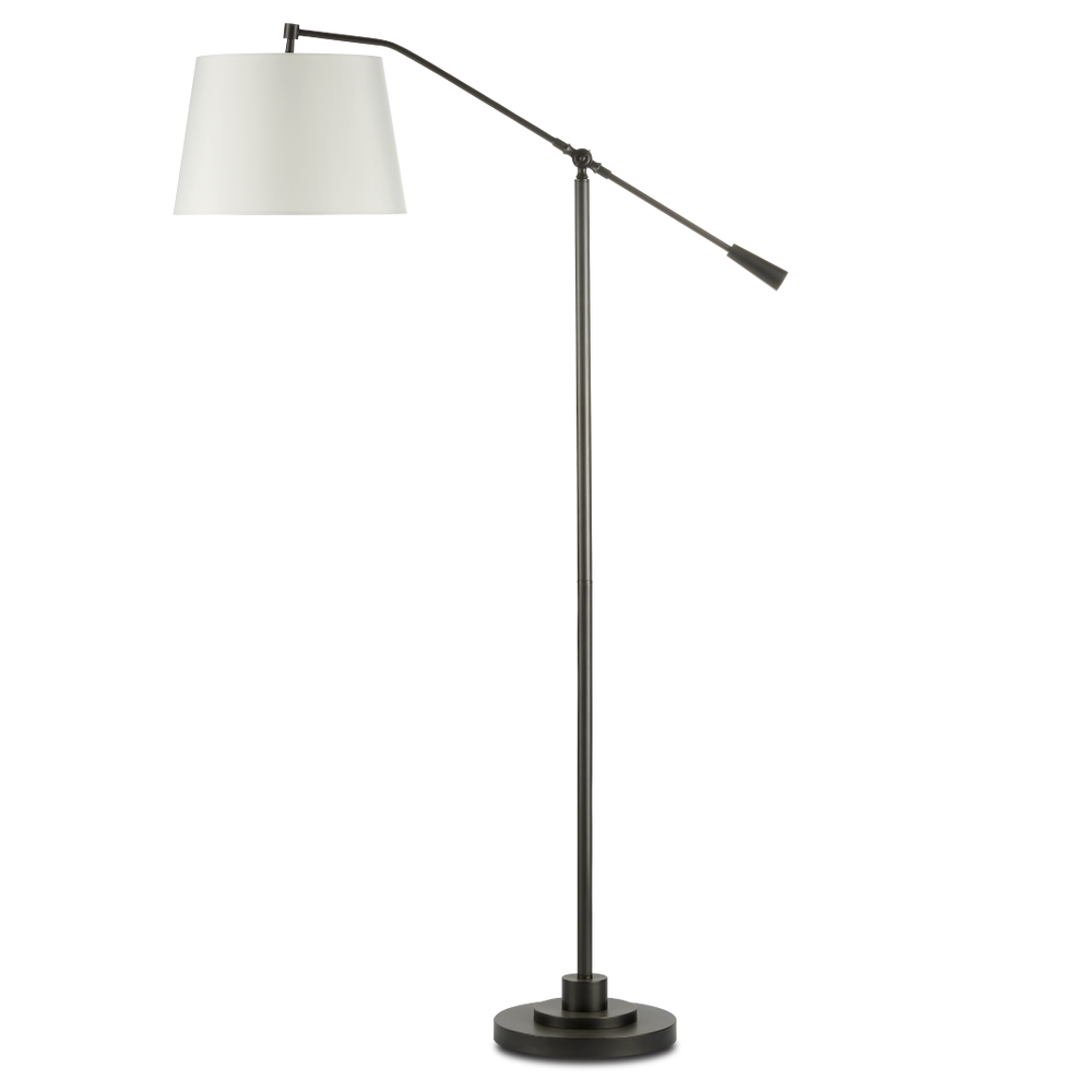 Maxstoke Adjustable Bronze Floor Lamp - Elegant Americana Design for Modern and Traditional Spaces