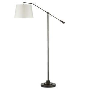 Maxstoke Adjustable Bronze Floor Lamp - Elegant Americana Design for Modern and Traditional Spaces