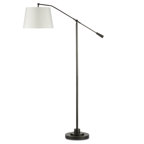Maxstoke Adjustable Bronze Floor Lamp - Elegant Americana Design for Modern and Traditional Spaces
