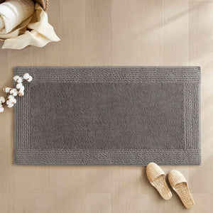 English Elm 100% Cotton Heavyweight Bath Rug Reversible Tufted Plush Spa Feel Bathroom Floor B035P280517