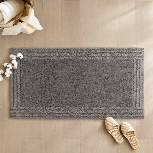 English Elm 100% Cotton Heavyweight Bath Rug Reversible Tufted Plush Spa Feel Bathroom Floor B035P280517