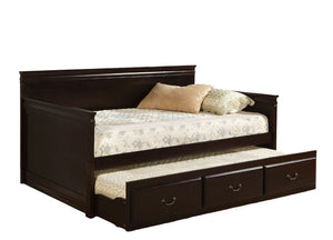 English Elm Traditional English Daybed With Twin Trundle Espresso Finish — Platform Slat Kit Included, Guest-Ready 81" B2741S00484