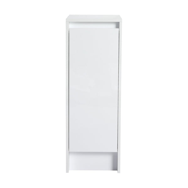 English Elm 36" Modular Plywood Storage Cabinet Glossy White Soft Close Doors for Bathroom or Bedroom W999S00520