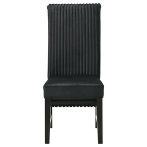 English Elm Dempsey Corduroy and Velvet Upholstered Dining Chairs with Tall Back Set of 2 B062P440298