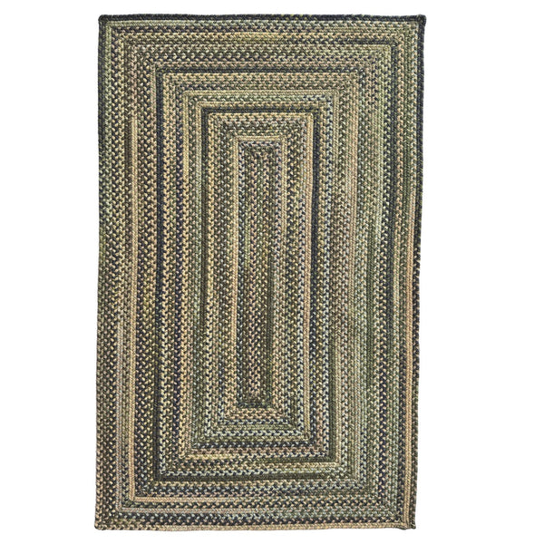 Capel Rugs Uwharrie Braided Rug Collection: Sturdy Micro-braids Inspired By Vibrant National Forest Colors Forest Path 34% Wool,33% Nylon,33% Polyester 0298qs08001100290