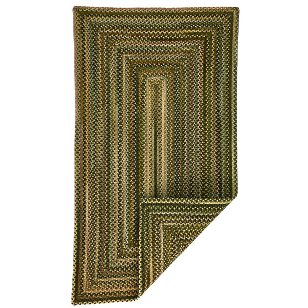 Capel Rugs Uwharrie Braided Rug Collection: Sturdy Micro-braids Inspired By Vibrant National Forest Colors Forest Path 34% Wool,33% Nylon,33% Polyester 0298qs08001100290