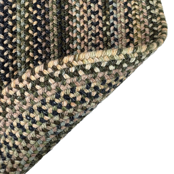 Capel Rugs Uwharrie Braided Rug Collection: Sturdy Micro-braids Inspired By Vibrant National Forest Colors Forest Path 34% Wool,33% Nylon,33% Polyester 0298vs08001100290