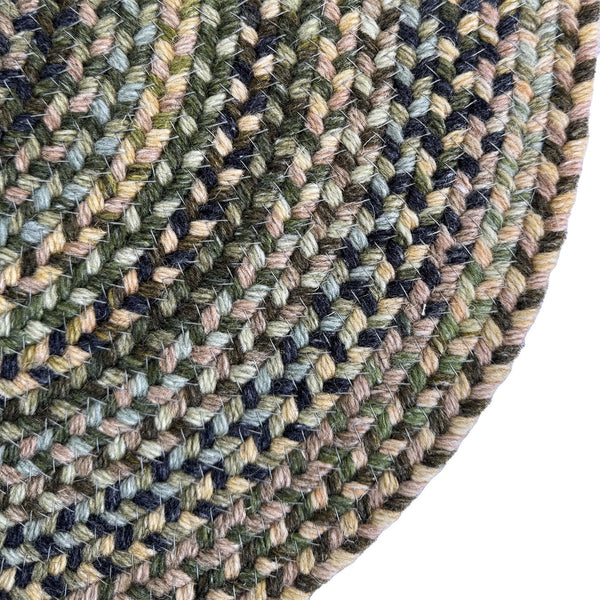 Capel Rugs Uwharrie Braided Rug Collection: Sturdy Micro-braids Inspired By Vibrant National Forest Colors Forest Path 34% Wool,33% Nylon,33% Polyester 0298vs00270048290