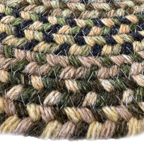 Capel Rugs Uwharrie Braided Rug Collection: Sturdy Micro-braids Inspired By Vibrant National Forest Colors Forest Path 34% Wool,33% Nylon,33% Polyester 0298vs08001100290