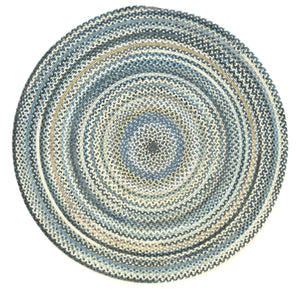 Capel Rugs Uwharrie Braided Rug Collection: Sturdy Micro-braids Inspired By Vibrant National Forest Colors River Rock 34% Wool,33% Nylon,33% Polyester 0298cs0906400