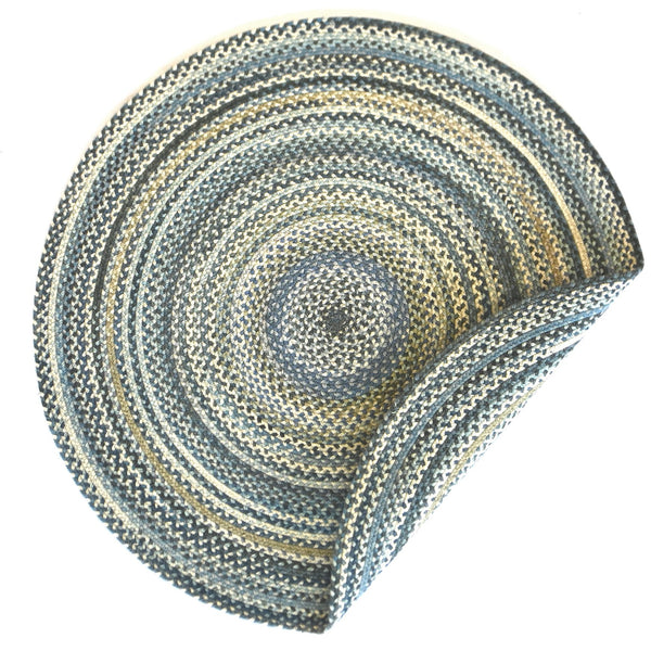 Capel Rugs Uwharrie Braided Rug Collection: Sturdy Micro-braids Inspired By Vibrant National Forest Colors River Rock 34% Wool,33% Nylon,33% Polyester 0298cs0906400