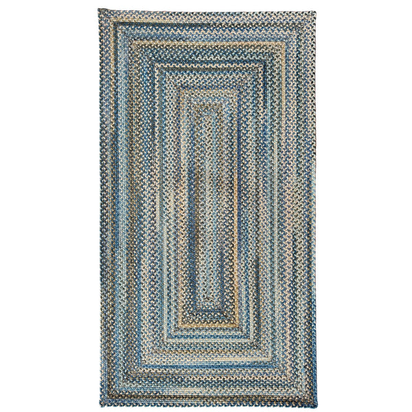 Capel Rugs Uwharrie Braided Rug Collection: Sturdy Micro-braids Inspired By Vibrant National Forest Colors River Rock 34% Wool,33% Nylon,33% Polyester 0298qs08060806400