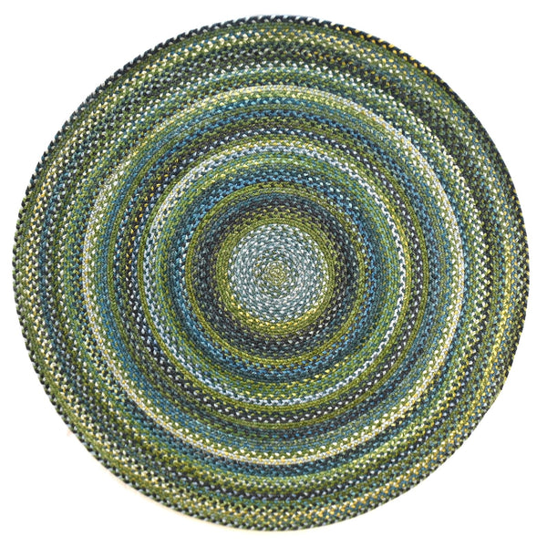 Capel Rugs Uwharrie Braided Rug Collection: Sturdy Micro-braids Inspired By Vibrant National Forest Colors Horizon 34% Wool,33% Nylon,33% Polyester 0298cs0806930