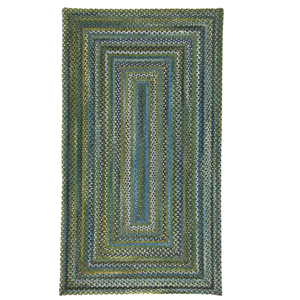 Capel Rugs Uwharrie Braided Rug Collection: Sturdy Micro-braids Inspired By Vibrant National Forest Colors Horizon 34% Wool,33% Nylon,33% Polyester 0298qs08001100930