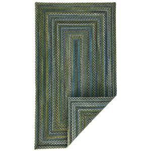 Capel Rugs Uwharrie Braided Rug Collection: Sturdy Micro-braids Inspired By Vibrant National Forest Colors Horizon 34% Wool,33% Nylon,33% Polyester 0298qs08001100930