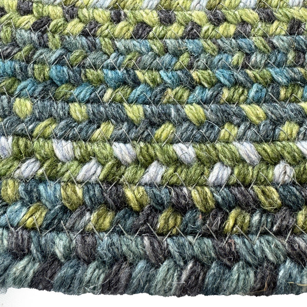 Capel Rugs Uwharrie Braided Rug Collection: Sturdy Micro-braids Inspired By Vibrant National Forest Colors Horizon 34% Wool,33% Nylon,33% Polyester 0298qs04000600930