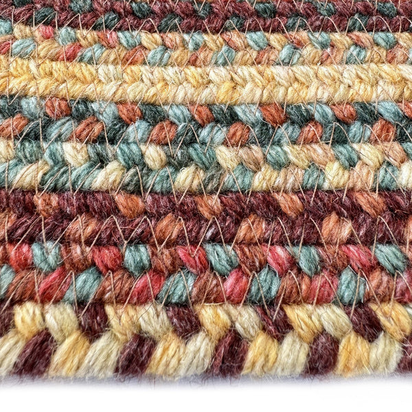 Capel Rugs Uwharrie Braided Rug Collection: Sturdy Micro-braids Inspired By Vibrant National Forest Colors Autumn 34% Wool,33% Nylon,33% Polyester 0298cs0015950