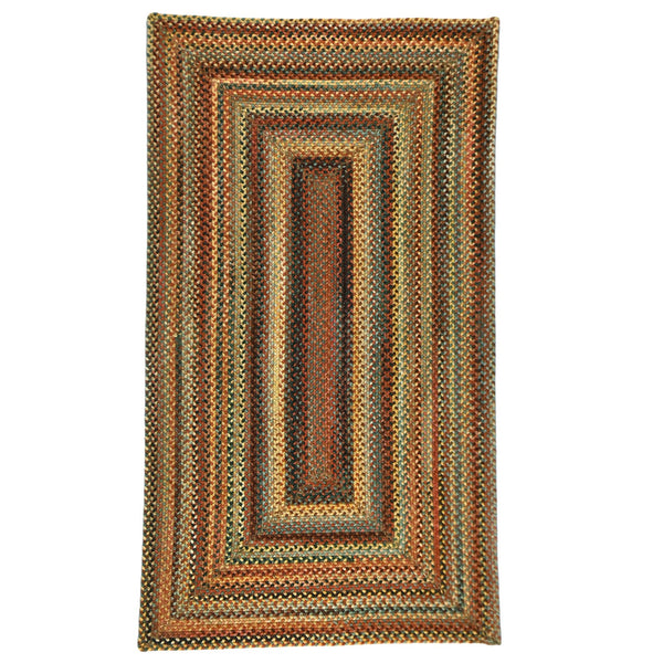 Capel Rugs Uwharrie Braided Rug Collection: Sturdy Micro-braids Inspired By Vibrant National Forest Colors Autumn 34% Wool,33% Nylon,33% Polyester 0298qs07060706950