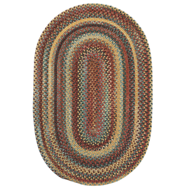 Capel Rugs Uwharrie Braided Rug Collection: Sturdy Micro-braids Inspired By Vibrant National Forest Colors Autumn 34% Wool,33% Nylon,33% Polyester 0298vs09021302950