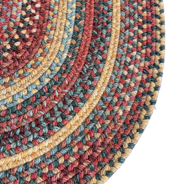 Capel Rugs Uwharrie Braided Rug Collection: Sturdy Micro-braids Inspired By Vibrant National Forest Colors Autumn 34% Wool,33% Nylon,33% Polyester 0298vs00240036950