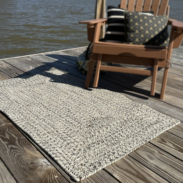 Capel Rugs Dockside Polypropylene Area Rug - Durable, Washable, Fade & Stain-resistant For Outdoor Spaces Driftwood 100% Polypropylene 0299qs07060706625