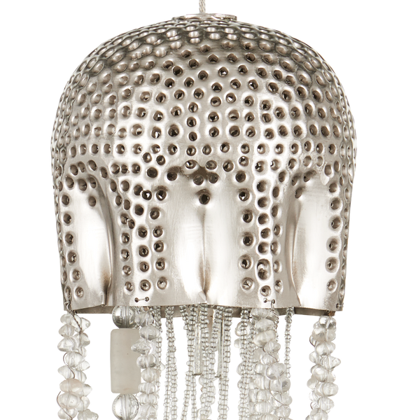 Medusa 15-Light Round Multi-Drop Pendant: Handcrafted Nautical Elegance with Stunning Jellyfish Design