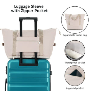 English Elm Hardshell Abs Four Piece Luggage Set with Spinner Wheels Tsa Lock Packing Cubes Blue N730P262653D