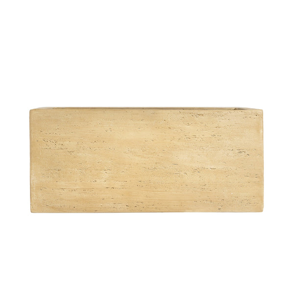 English Elm Christopher Knight Home® - Mgo Handmade Rectangle Planter Box – Lightweight Travertine Beige, Perfect For Indoor & Outdoor Use N772P277549A