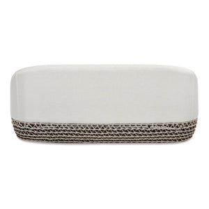 English Elm Willow Outdoor Deep Seat Sofa Woven Olefin Fabric Uv Resistant Patio Lounger B2719P245972