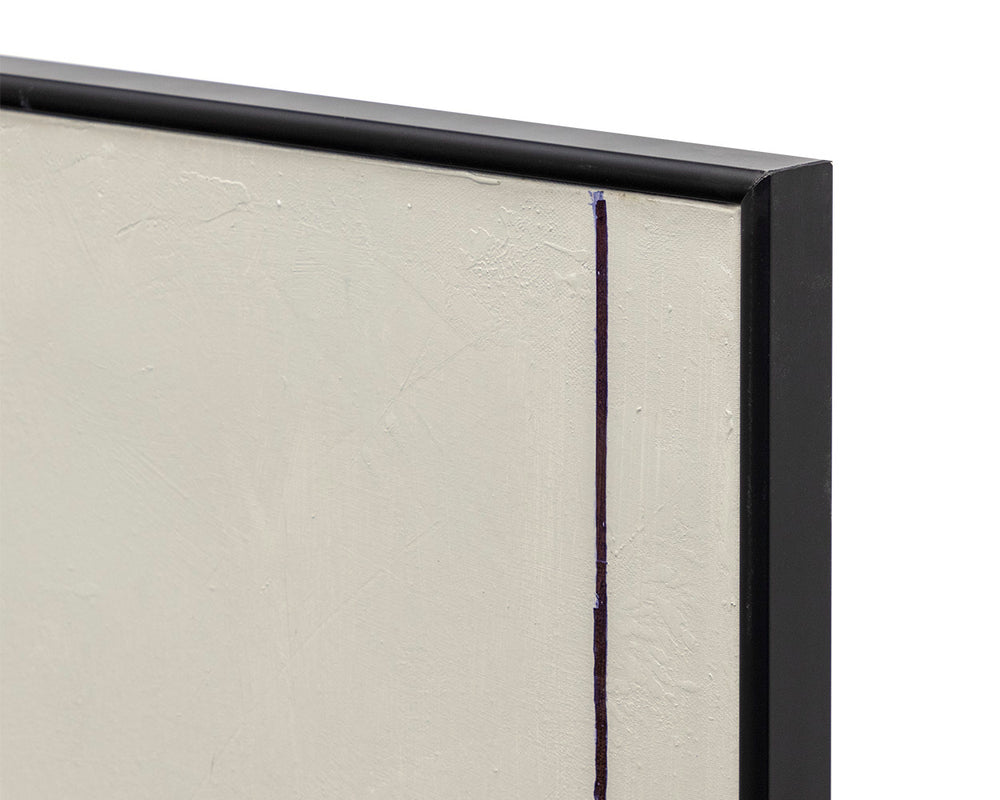 Sunpan Good Neighbours (Set Of 2) - Unique Hand-painted Art, 40" X 54" With Elegant Black Floater Frame Black Canvas A0401