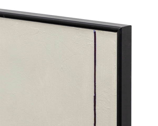 Sunpan Good Neighbours (Set Of 2) - Unique Hand-painted Art, 40" X 54" With Elegant Black Floater Frame Black Canvas A0401