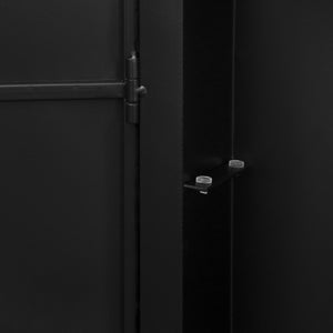 English Elm Rectangle LED Medicine Cabinet Mirror with Soft Touch Light, Magnetic Accessories, Tempered Shelves, Wall-Mounted Storage Black W688P210792