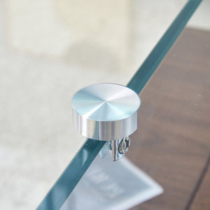 English Elm 31.4 Modern Two-Tier Square Coffee Table with Tempered Glass Top & Walnut Shelf — Stylish Storage W1512P407505